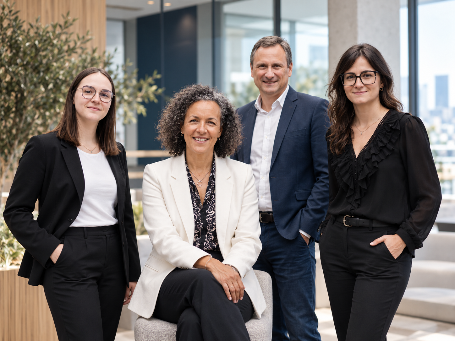 L’équipe de BKB Consultants réunie dans ses bureaux